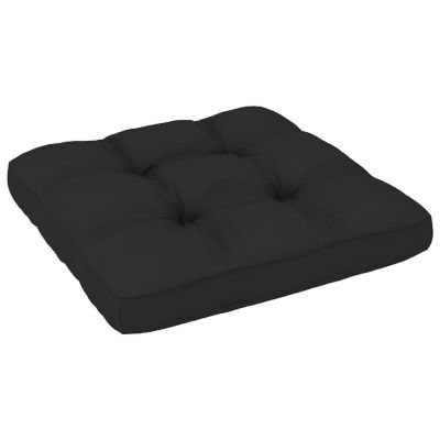 vidaXL Pallet Cushion Black 22.8"x22.8"x3.9" Fabric Image 3