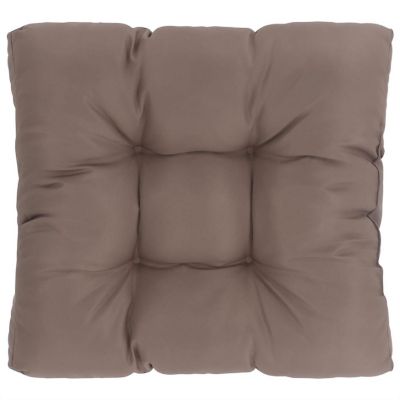 vidaXL Pallet Cushion Taupe 19.7"x19.7"x4.7" Fabric Image 1