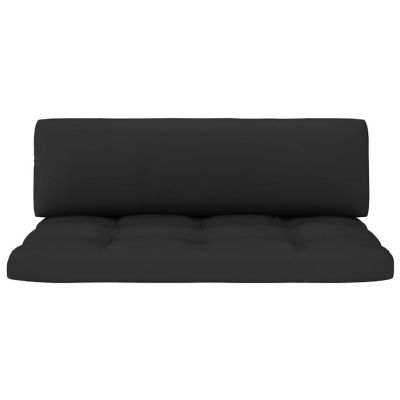 vidaXL Pallet Cushions 2 pcs Black Fabric Image 3