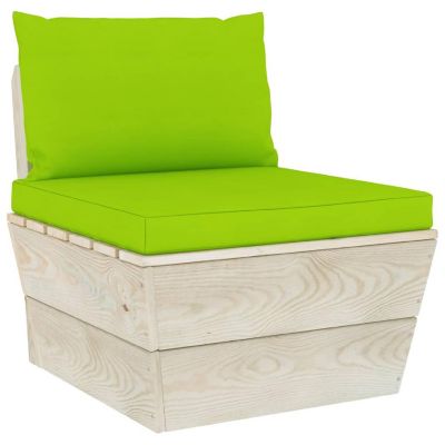 vidaXL Pallet Cushions 2 pcs Bright Green Oxford Fabric Image 1