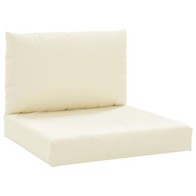 vidaXL Pallet Cushions 2 pcs Cream White Oxford Fabric Image 1
