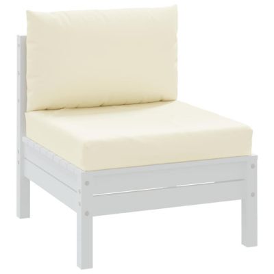 vidaXL Pallet Cushions 2 pcs Cream White Oxford Fabric Image 2