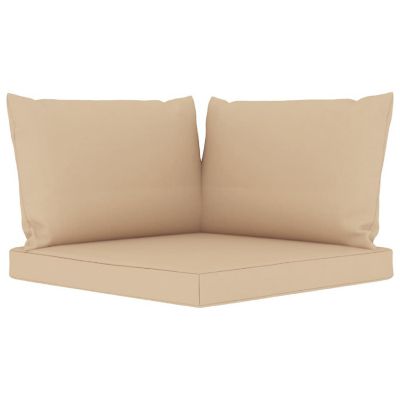 vidaXL Pallet Cushions 3 pcs Beige Oxford Fabric Image 1