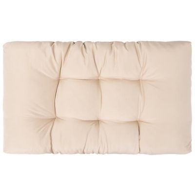 vidaXL Pallet Cushions 3 pcs Sand Fabric Image 3
