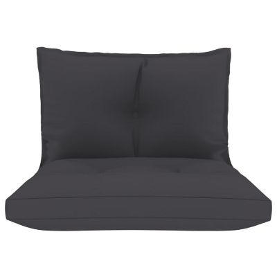vidaXL Pallet Sofa Cushions 2 pcs Anthracite Fabric pallet sofa cushion Image 3