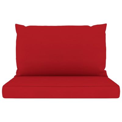 vidaXL Pallet Sofa Cushions 2 pcs Red Fabric Image 3