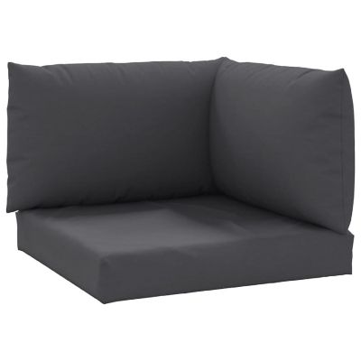vidaXL Pallet Sofa Cushions 3 pcs Anthracite Fabric Image 1