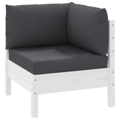 vidaXL Pallet Sofa Cushions 3 pcs Anthracite Fabric Image 2