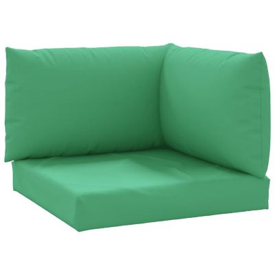 vidaXL Pallet Sofa Cushions 3 pcs Green Fabric Image 1