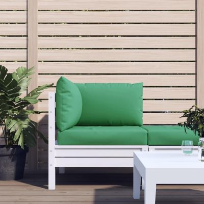 vidaXL Pallet Sofa Cushions 3 pcs Green Fabric Image 1