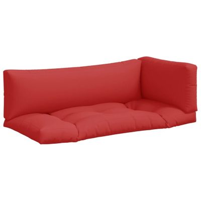 vidaXL Pallet Sofa Cushions 3 pcs Red pallet sofa cushion Image 1