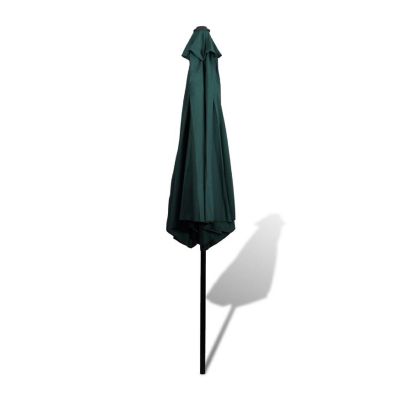 vidaXL Parasol Green 9.8' Steel Pole Image 3
