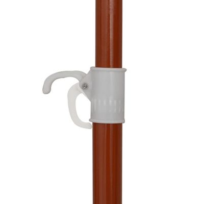 vidaXL Parasol with Steel Pole 94.5" Taupe Image 3