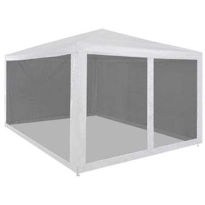 vidaXL Party Tent with 4 Mesh Sidewalls 157.5"x118.1" Image 1