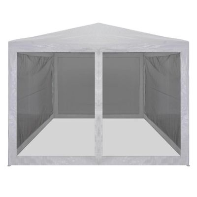 vidaXL Party Tent with 4 Mesh Sidewalls 157.5"x118.1" Image 2