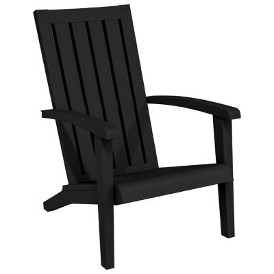 vidaXL Patio Adirondack Chairs 2 pcs Black Polypropylene Image 3