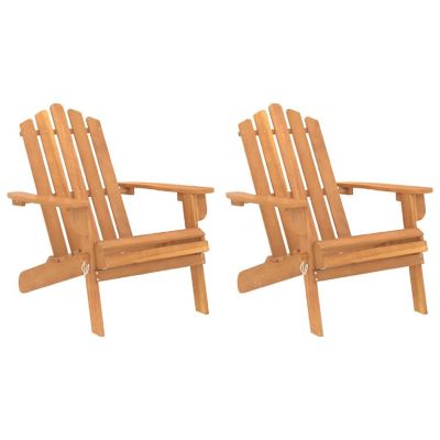 vidaXL Patio Adirondack Chairs 2 pcs Solid Wood Acacia Image 1