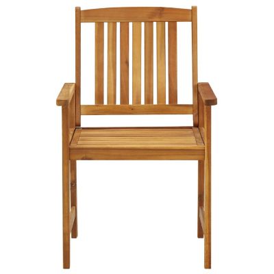 vidaXL Patio Chairs 4 pcs Solid Acacia Wood Image 2