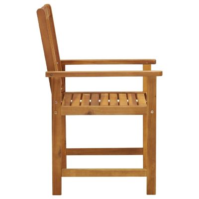 vidaXL Patio Chairs 4 pcs Solid Acacia Wood Image 3