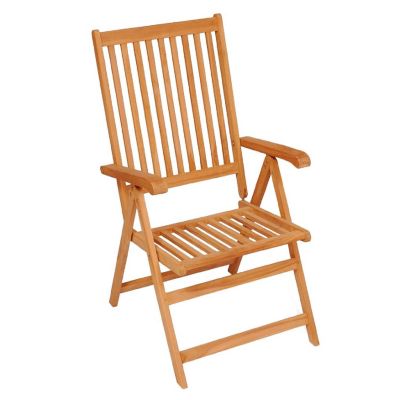 vidaXL Patio Chairs 4 pcs with Gray Cushions Solid Teak Wood Image 3