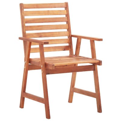 vidaXL Patio Dining Chairs 3 pcs Solid Acacia Wood Image 2