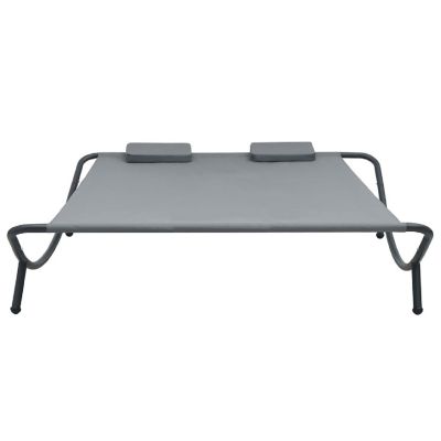 vidaXL Patio Lounge Bed Fabric Anthracite Image 2