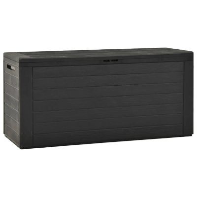 vidaXL Patio Storage Box Anthracite 45.7"x17.3"x21.7" Image 1
