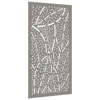 vidaXL Patio Wall Decoration 41.3"x21.7" Corten Steel Leaf Design Image 2