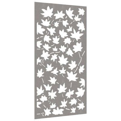 vidaXL Patio Wall Decoration 41.3"x21.7" Corten Steel Maple Leaf Design Image 2