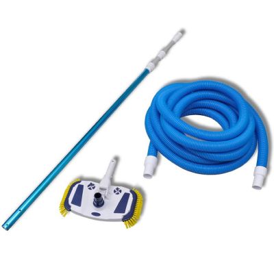 vidaXL Pool Cleaning Tool Vacuum with Telescopic Pole and Hose Image 1