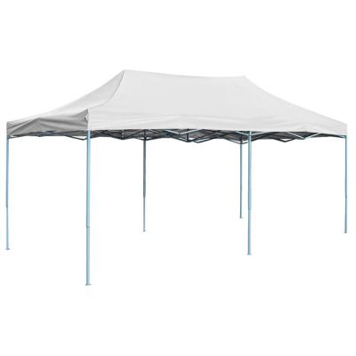 vidaXL Professional Folding Party Tent 9.8'x19.7' Steel White Image 1