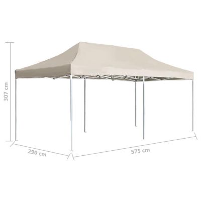 vidaXL Professional Folding Party Tent Aluminum 19.7'x9.8' Cream Image 3