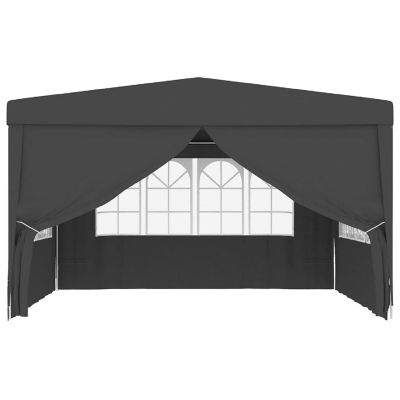 vidaXL Professional Party Tent with Side Walls 13.1'x13.1' Anthracite 0.3 oz/ft&#178; Image 2
