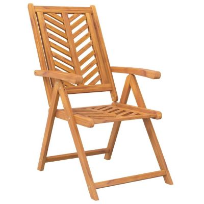 vidaXL Reclining Patio Chairs 3 pcs Solid Wood Acacia Image 3