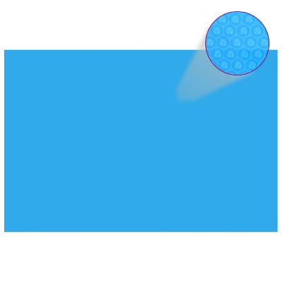 vidaXL Rectangular Pool Cover 118 x 79 inch PE Blue Image 1