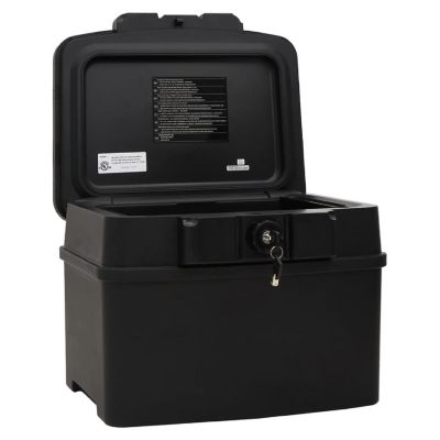 vidaXL Safe Box Black 17.3"x14.6"x13.4" Polypropylene Image 1