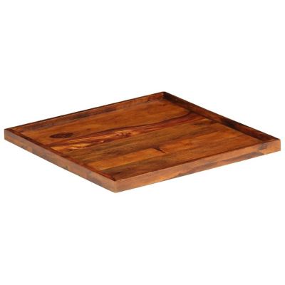 vidaXL Serving Tray Solid Sheesham Wood 19.7"x19.7" Image 1