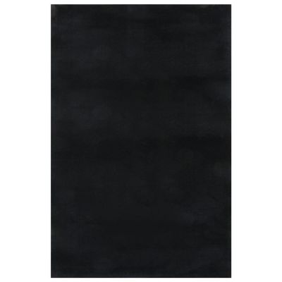 vidaXL Shaggy Rug Black 8'x11' Polyester Image 1