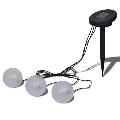 vidaXL Solar Bowl 3 LED Floating Ball Light for Pond Swimming Pool Image 1