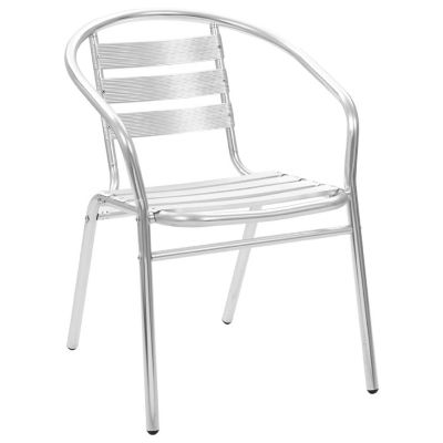 vidaXL Stackable Patio Chairs 4 pcs Aluminum Image 2