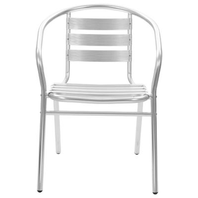 vidaXL Stackable Patio Chairs 4 pcs Aluminum Image 3