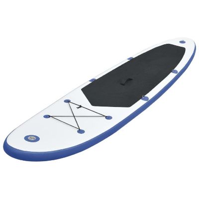 vidaXL Stand Up Paddle Board Set SUP Surfboard Inflatable Blue and White paddleboard Image 2