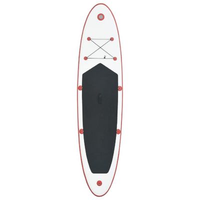vidaXL Stand Up Paddle Board Set SUP Surfboard Inflatable Red and White inflatable paddle board Image 3