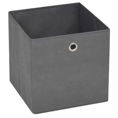 vidaXL Storage Boxes 10 pcs Non-woven Fabric 11"x11"x11" Gray Image 2