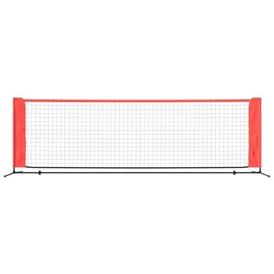 vidaXL Tennis Net Black and Red 118.1"x39.4"x34.3" Polyester Image 3