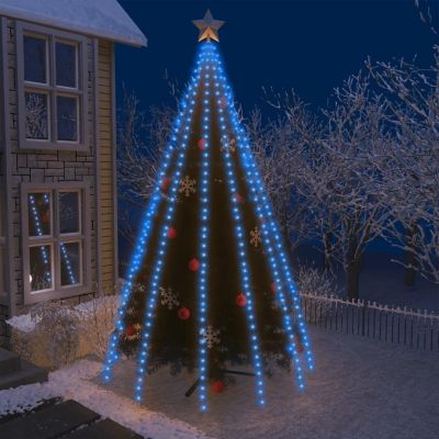 vidaXL Tree Lights with 500 LEDs Blue 196.9" Indoor Outdoor Image 1