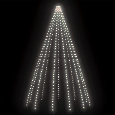 vidaXL Tree Lights with 500 LEDs Cold White 196.9" Indoor Outdoor Image 1