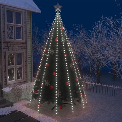 vidaXL Tree Lights with 500 LEDs Cold White 196.9" Indoor Outdoor Image 1