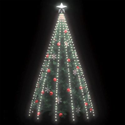 vidaXL Tree Lights with 500 LEDs Cold White 196.9" Indoor Outdoor Image 3