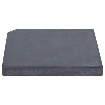 vidaXL Umbrella Weight Plate Black Granite Square 55.1 lb Image 2